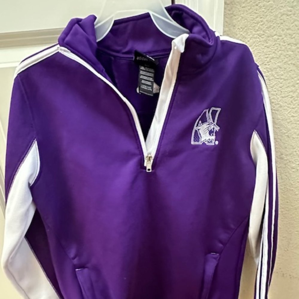 Boys Adidas Northwestern Wildcats Quarterzip